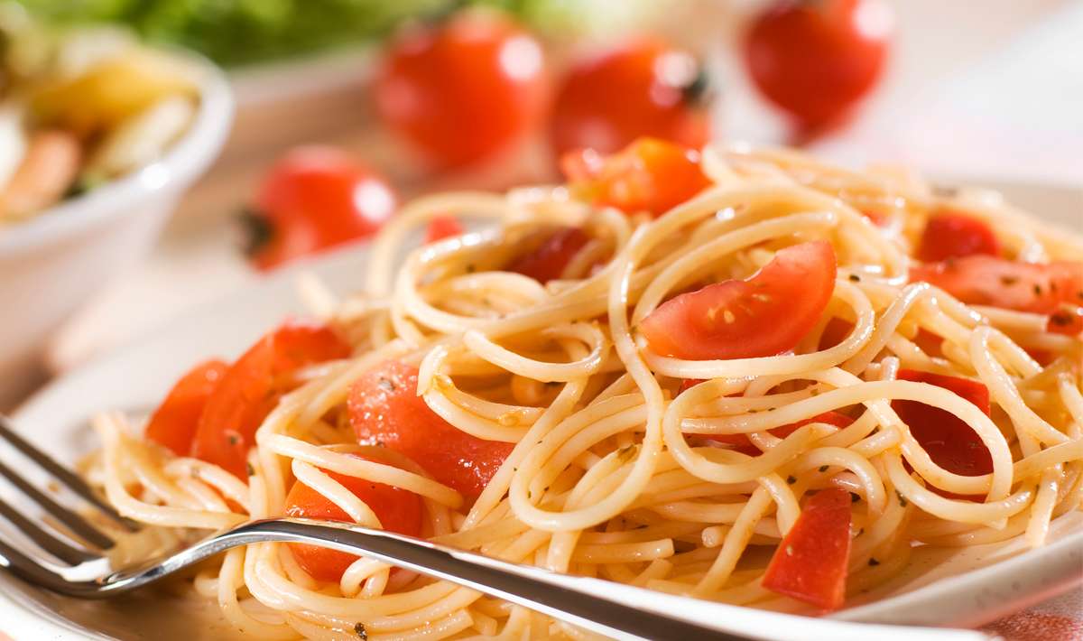 Spaghetti pomodorini caramellati