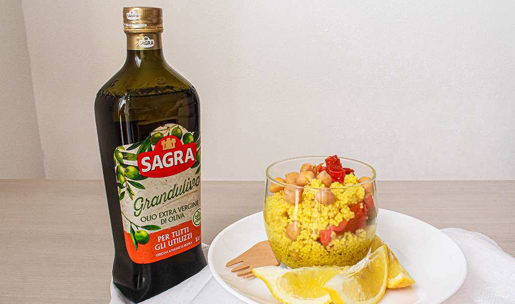 Cous cous Primavera in bicchiere
