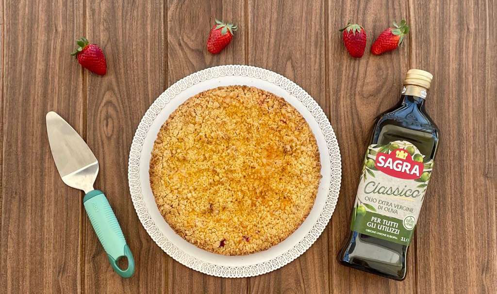 Sbriciolata fragole e ricotta