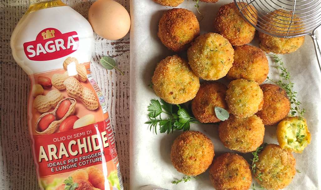 Crocchette di patate e zucchine al parmigiano