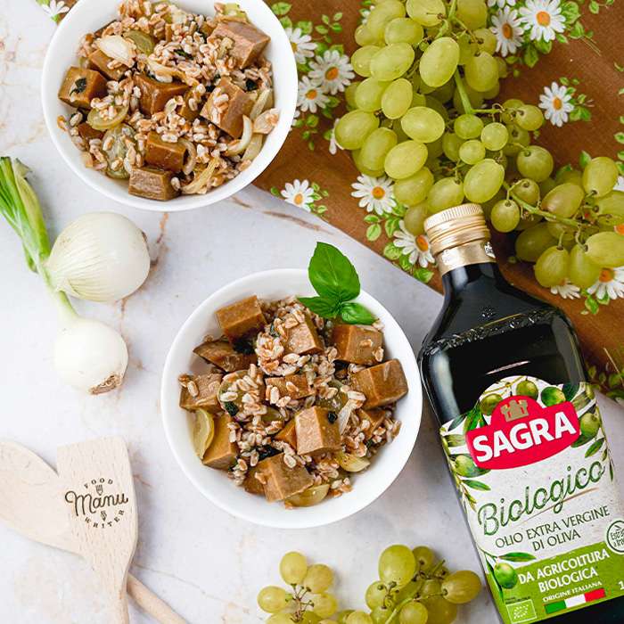Spezzatino seitan e uva