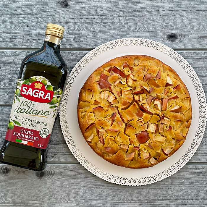 Torta di mele senza uova e burro