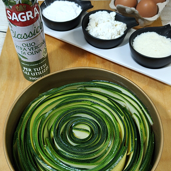 Torta salata invisibile alle zucchine